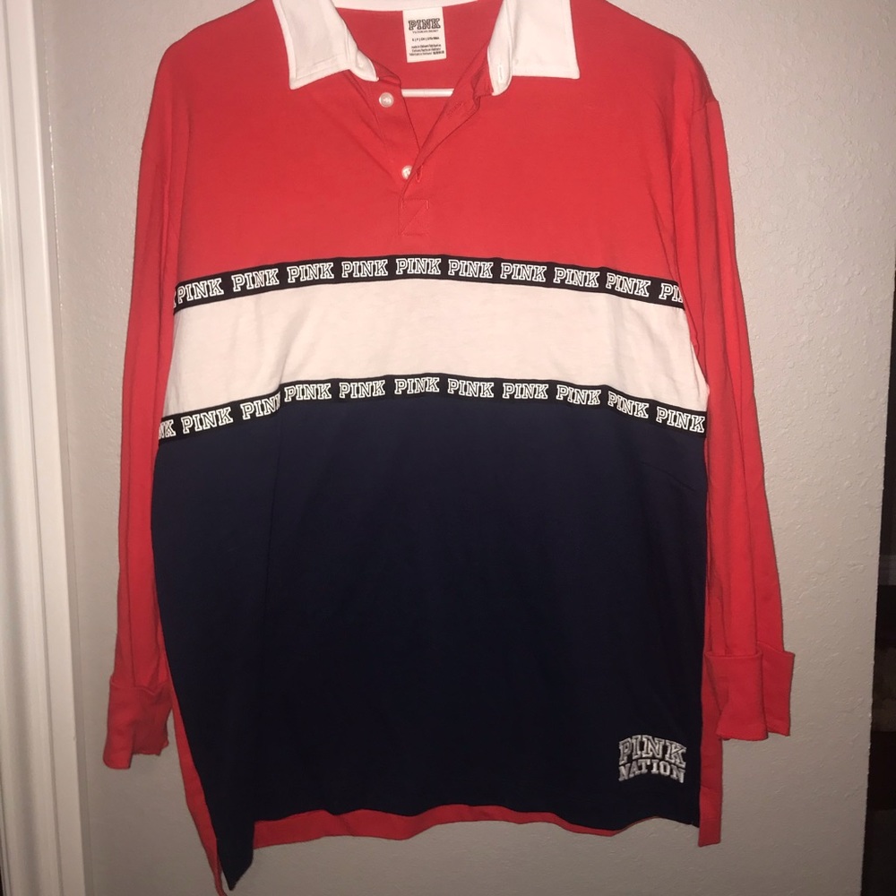 Long sleeve pink t-shirt